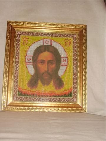 Вышивка икон бисером — фото из отзыва «Пробуйте сделать свою не повторимую икону вышатую из бисера.»