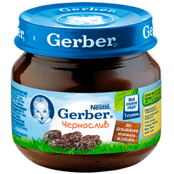 Пюре Gerber Чернослив — фото из отзыва «Вкусно и полезно» (2 из 2)