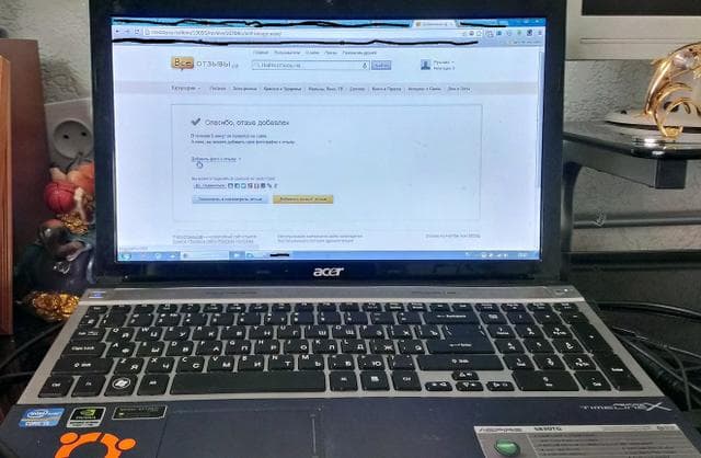 Ноутбук Acer 5830tg — фото из отзыва «Красивый и долгоиграющий.»