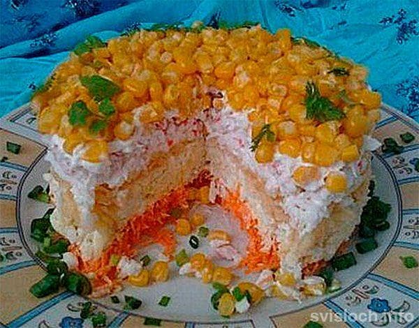 Салат "Кудрявый" — фото из отзыва «Вкусный и простой салат»