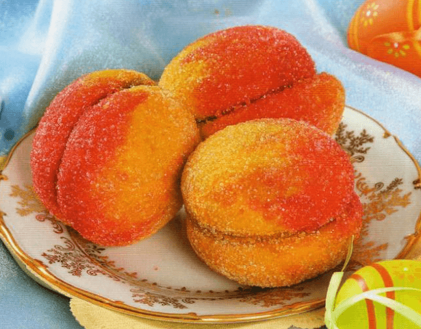 Пирожное персик — фото из отзыва «Вкусняшка»