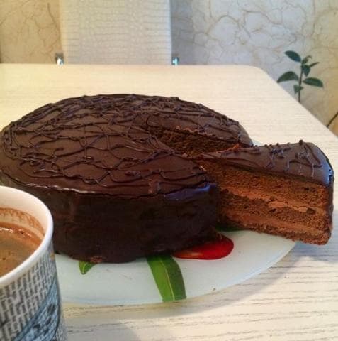 Торт Черемушки "Прага" (бисквитный) 860г — фото из отзыва «Вкуснейший торт»