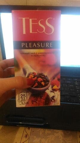 Чорный чай TESS PLEASURE — фото из отзыва «Притягательный аромат и отличный вкус!»