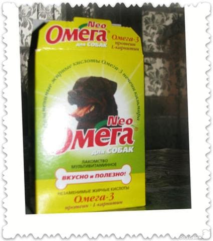 Витамины  Нео омега — фото из отзыва «Я советую всем, давать своим питомцам Омегу, это полезно!»
