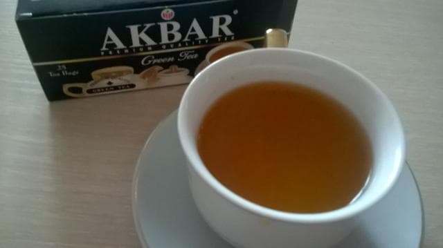 Чай Акбар зеленый 25 пак. — фото из отзыва «Вкусный зеленый чай»