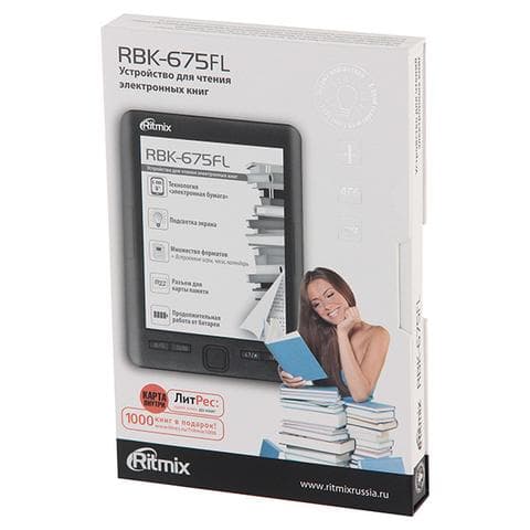 Ritmix RBK-675FL — фото из отзыва «"Читалка" которая соответствует всем требованиям.»