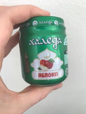 Детское пюре Яблоко от  Халеда — фото из отзыва «Любимое пюре!»