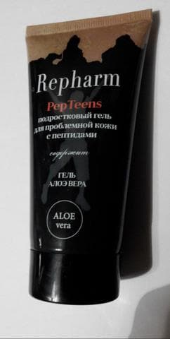 Подростковый гель Repharm PEPTEENS — фото из отзыва «Очень быстро устраняет воспаления на проблемной коже»