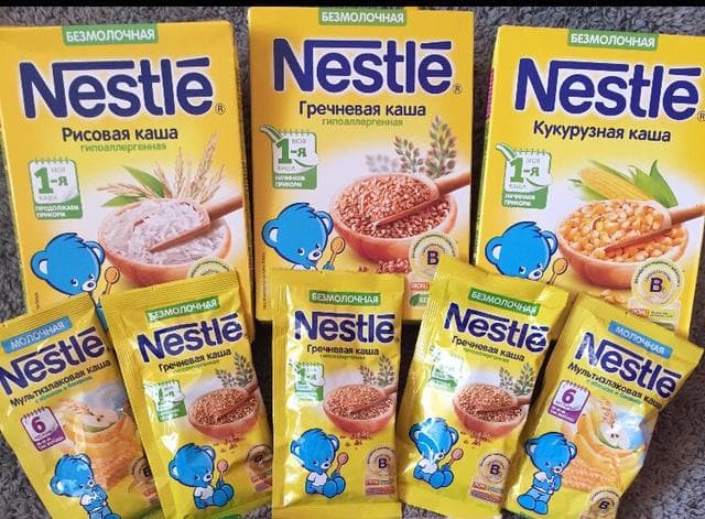 Каши безмолочные Nestle — фото из отзыва «Качественно и доступно»