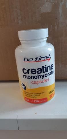 Be First Креатин Creatine Monohydrate Capsules 120 — фото из отзыва «Сейчас у меня иное мнение на счет креатина»