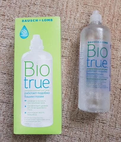 Раствор для линз Bio True — фото из отзыва «Классный раствор: состав, применение и сравнение с другими в» (2 из 2)