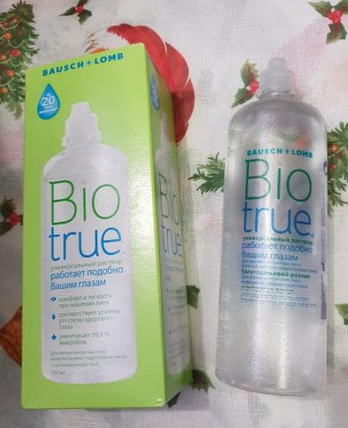 Раствор для линз Bio True — фото из отзыва «Крутой современный состав!»