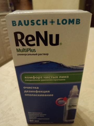 Раствор для линз ReNu Multiplus — фото из отзыва «Раствор для линз Renu MultiPlus- мой отзыв!»