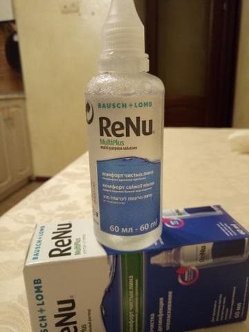 Раствор для линз ReNu Multiplus — фото из отзыва «Раствор для линз Renu MultiPlus- мой отзыв!»