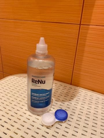 Раствор для линз ReNu Multiplus — фото из отзыва «Реню – средство, проверенное временем и личным опытом»