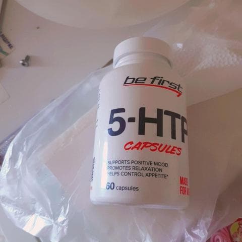 Be First 5-HTP (5-гидрокситриптофан) 60 капсул — фото из отзыва «Помогает выработке серотонина»