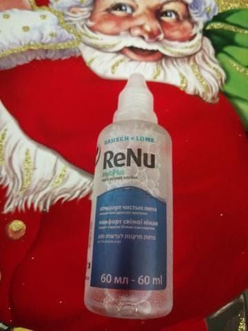 Раствор для линз ReNu Multiplus — фото из отзыва «Линзы стали дольше сохранять влагу» (2 из 2)