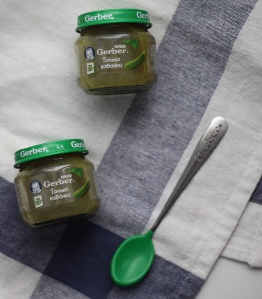 Пюре Gerber кабачок — фото из отзыва «Натуральное гипоалергенное пюре»
