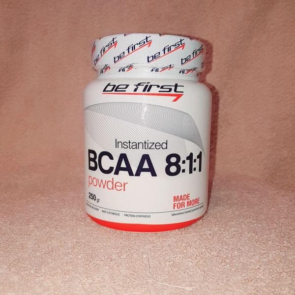 Be First BCAA 8:1:1 Instantized powder 250 гр — фото из отзыва «Отличный комплекс аминокислот» (2 из 3)