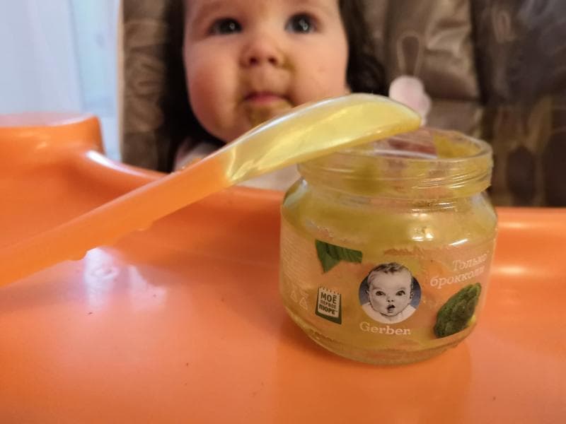 Пюре Gerber брокколи — фото из отзыва «Какой же он, Gerber, 6 лет спустя?»