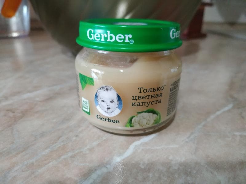 Цветная капуста Gerber — фото из отзыва «Пюре из цветной капусты Gerber» (2 из 2)