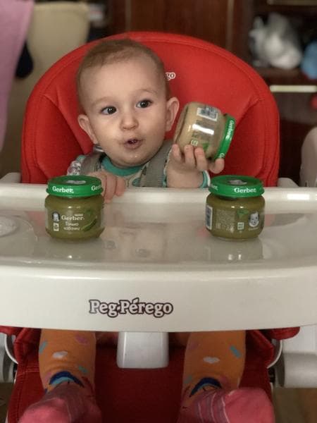 Пюре Gerber кабачок — фото из отзыва «Натурально, экологично, но жидковато»