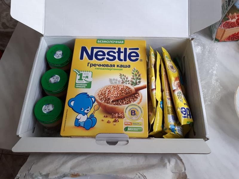 Nestle каша первый прикорм — фото из отзыва «Сыну нравится»