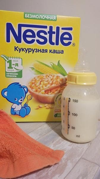 Каши безмолочные Nestle — фото из отзыва «Безмолочные каши Nestle - идеально для 1го прикорма» (1 из 4)