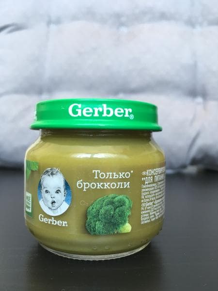 Пюре Gerber брокколи — фото из отзыва «Полезно и гипоаллергенно»
