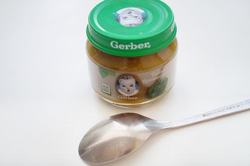 Пюре Gerber брокколи — фото из отзыва «Первый прикорм - полёт нормальный!»