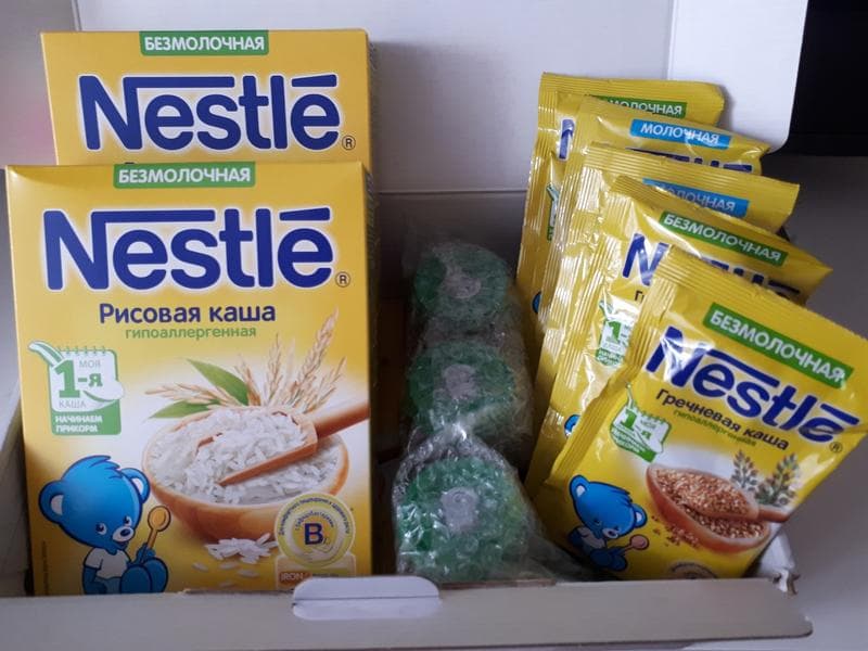 Каши безмолочные Nestle — фото из отзыва «Находка для родиелей»
