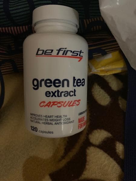 Be First Green Tea Extract Capsules, 120 капсул — фото из отзыва «Хорошая замена настоящему зеленому чаю»