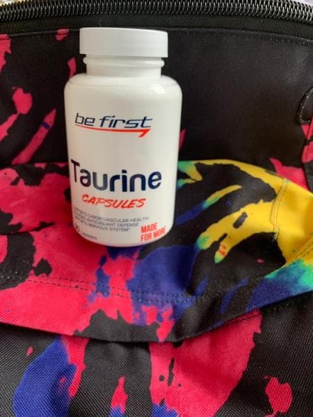 Be First Taurine (Таурин) capsules 90 капсул — фото из отзыва «Восстанавливает мышечный объем»