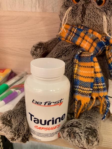 Be First Taurine (Таурин) capsules 90 капсул — фото из отзыва «Улучшает зрение»