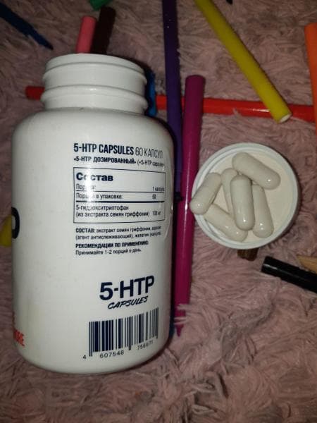 Be First 5-HTP (5-гидрокситриптофан) 60 капсул — фото из отзыва «Помогла мне разрулить проблемы» (2 из 2)