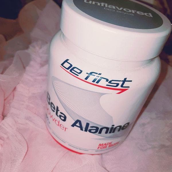 Be First Beta Alanine Powder 200 гр — фото из отзыва «Дольше тренируюсь – лучше себя чувствую.»