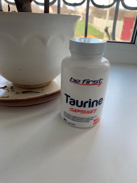 Be First Taurine (Таурин) capsules 90 капсул — фото из отзыва «Избавляет от головных болей»