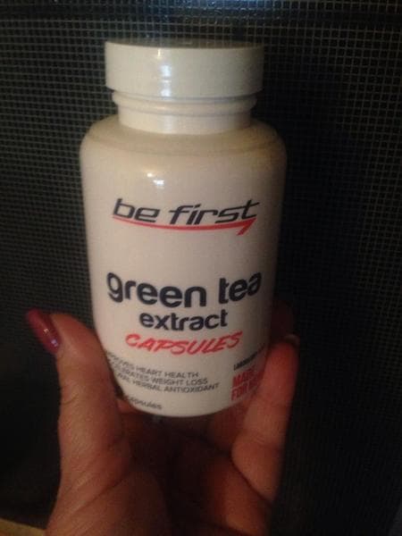 Be First Green Tea Extract Capsules, 120 капсул — фото из отзыва «Придает бодрости на весь день»