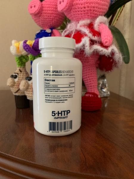 Be First 5-HTP (5-гидрокситриптофан) 60 капсул — фото из отзыва «Облегчает засыпание» (1 из 2)