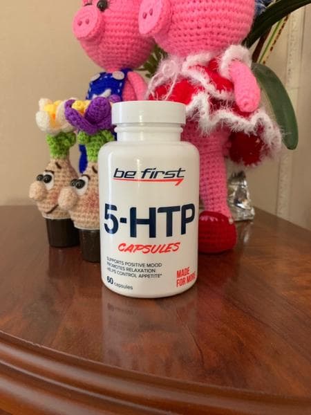 Be First 5-HTP (5-гидрокситриптофан) 60 капсул — фото из отзыва «Облегчает засыпание» (2 из 2)