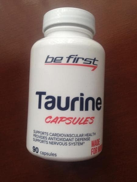 Be First Taurine (Таурин) capsules 90 капсул — фото из отзыва «Восстанавливает зрение»