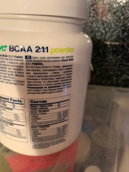 BE FIRST BCAA 2:1:1 — фото из отзыва «Классная добавка для мышц» (1 из 2)