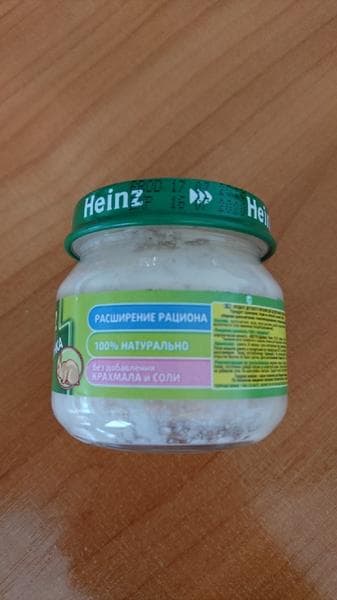 Детское пюре Heinz крольчатинка — фото из отзыва «Приятное мясное пюре для первого знакомства со взрослой пище» (2 из 2)