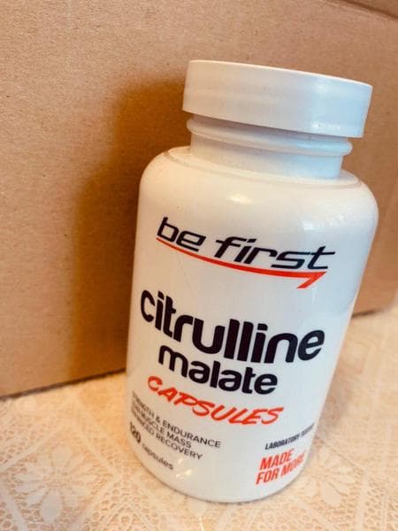 Be First Цитруллин Citrulline Malate Capsules 120 — фото из отзыва «Отличное действие добавки!»