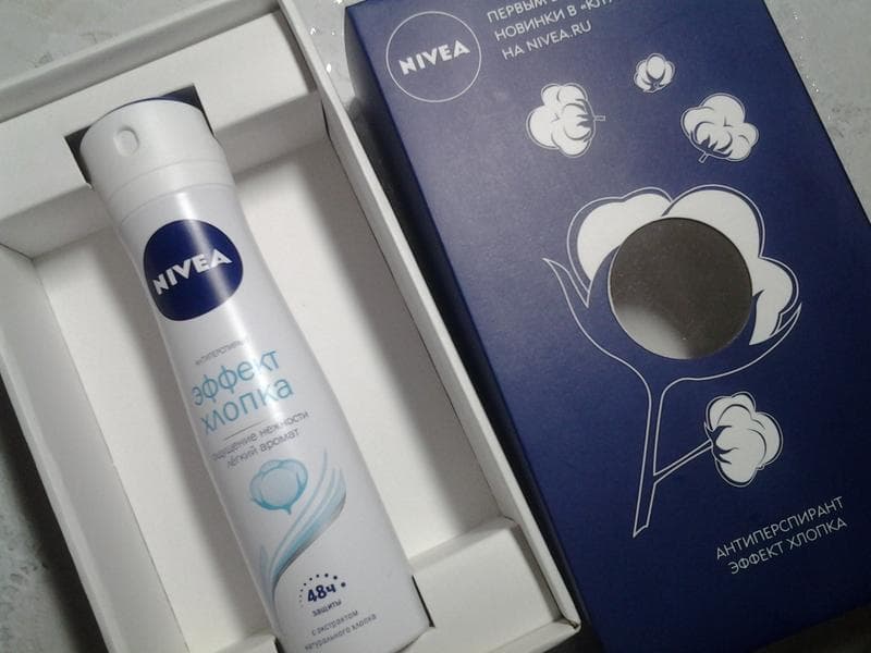 Антиперспирант NIVEA Эффект Хлопка — фото из отзыва «Хороший продукт. Удивил»