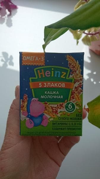 Молочная кашка Heinz — фото из отзыва «Для крепкого сна»
