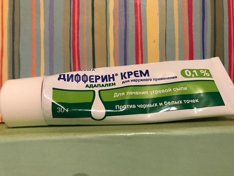 Дифферин гель 0.1% 30г — фото из отзыва «Борьба с чёрными точками при помощи Дифферина.» (2 из 3)