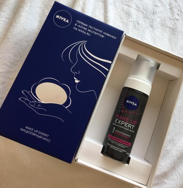 Мицеллярный мусс Nivea MAKE UP EXPERT — фото из отзыва «Очень удобно!»