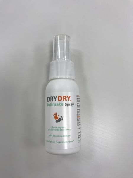 Спрей-уход Dry Dry Intimate Spray — фото из отзыва «Отличное средство для ухода за нежными частями тела»