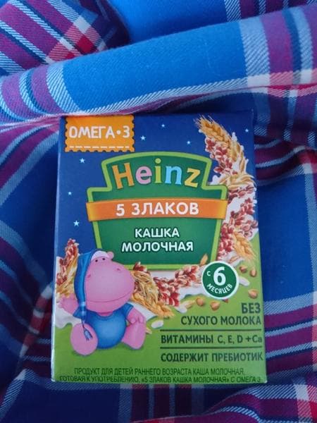 Молочная кашка Heinz — фото из отзыва «Сытно и вкусно»